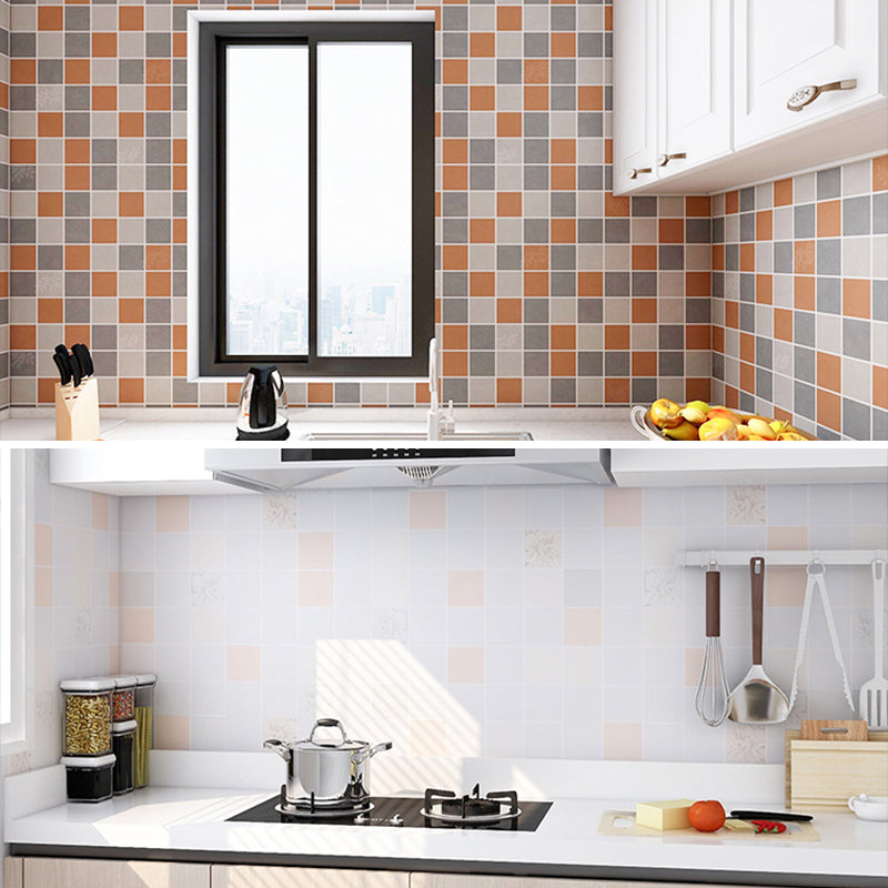 Modern mosaic tiles waterproof peel-and-stick tiles over tiles for the kitchen