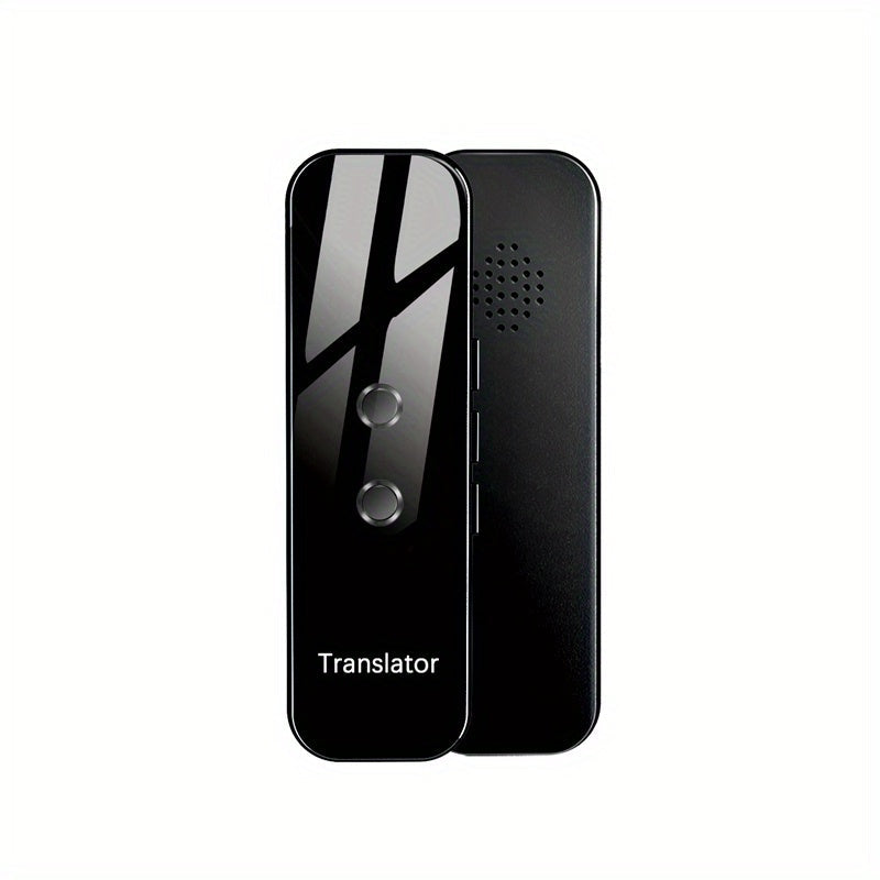 Portable Two-Way Language Translator with Built-In Wi-Fi and Rechargeable USB Battery - Compact Travel Device for Effortless Communication
