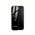 Portable Two-Way Language Translator with Built-In Wi-Fi and Rechargeable USB Battery - Compact Travel Device for Effortless Communication