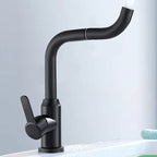 Modern sink faucet bathroom faucet brass lever swivel spout sink faucet