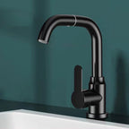 Modern sink faucet bathroom faucet brass lever swivel spout sink faucet