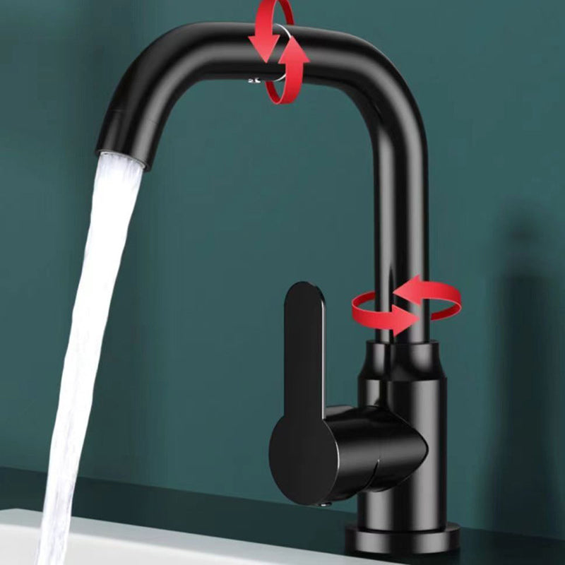 Modern sink faucet bathroom faucet brass lever swivel spout sink faucet