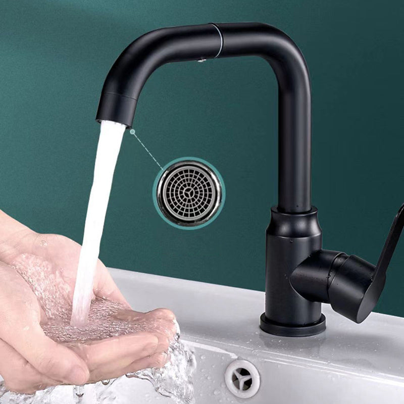 Modern sink faucet bathroom faucet brass lever swivel spout sink faucet
