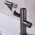 Modern Vessel Sink Faucet Copper 1-Handle Low Arc Vessel Faucet for the Bathroom