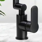 Modern sink faucet stainless steel lever handles swivel spout sink faucet