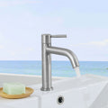 Industrial vessel fitting stainless steel lever handle sink faucet