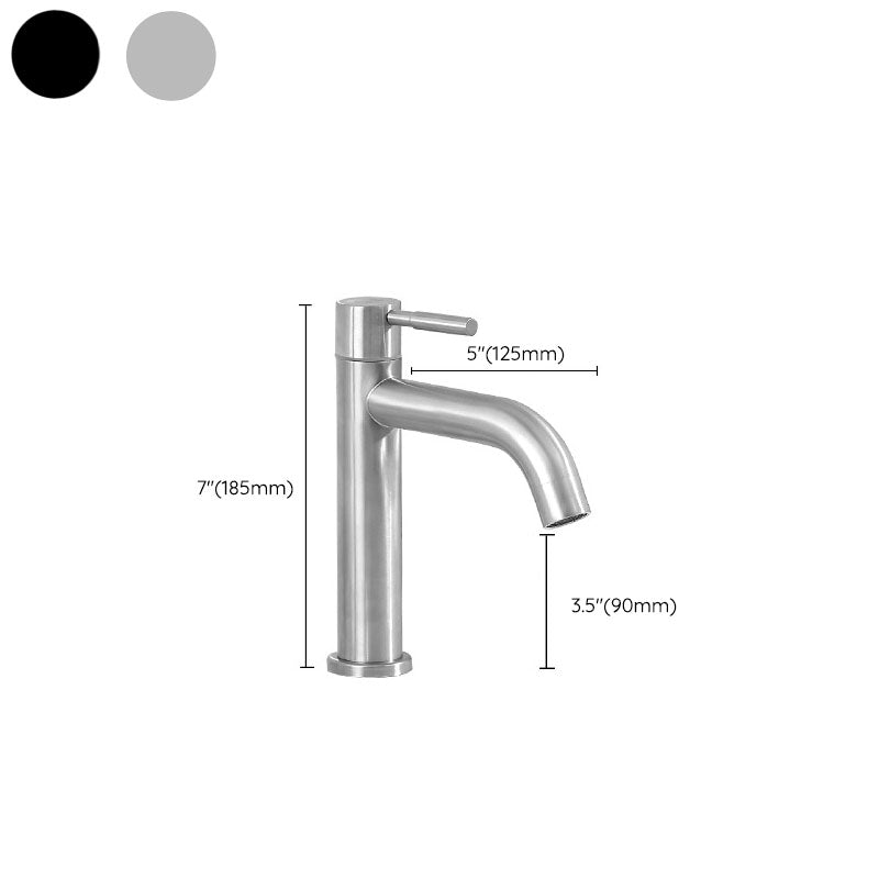 Industrial vessel fitting stainless steel lever handle sink faucet