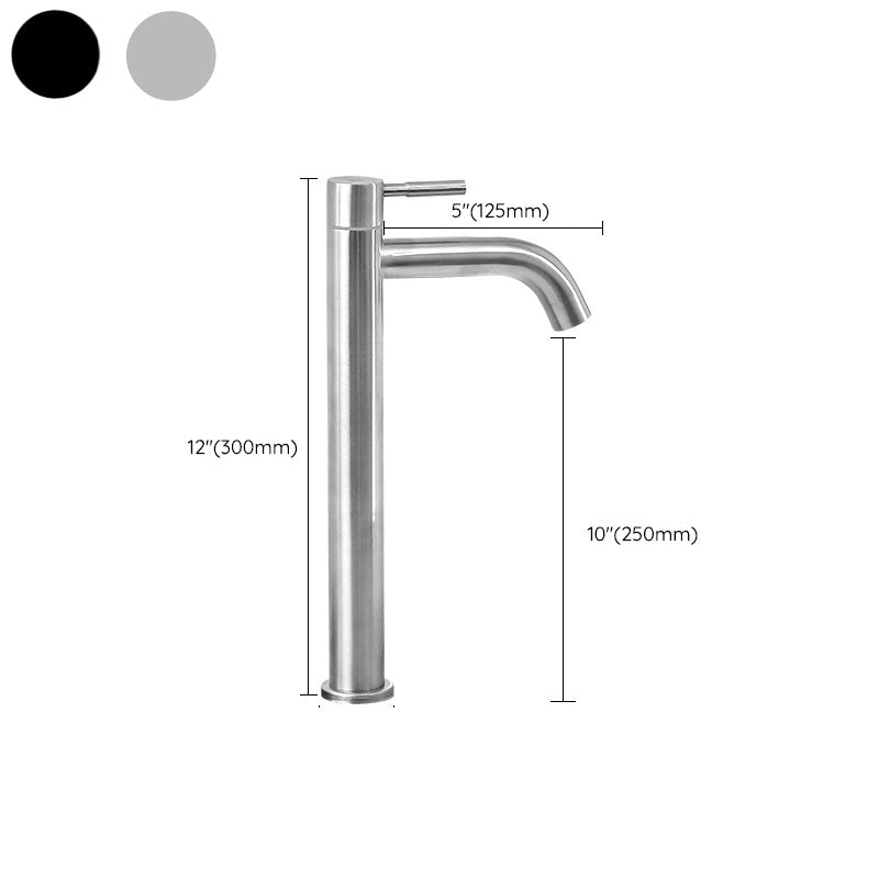 Industrial vessel fitting stainless steel lever handle sink faucet