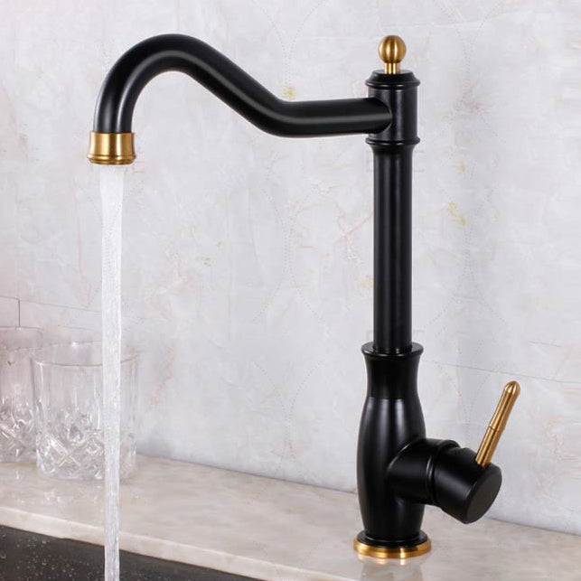 Traditional Built-in Inlet Standard Kitchen Faucet Lead-free Faucet