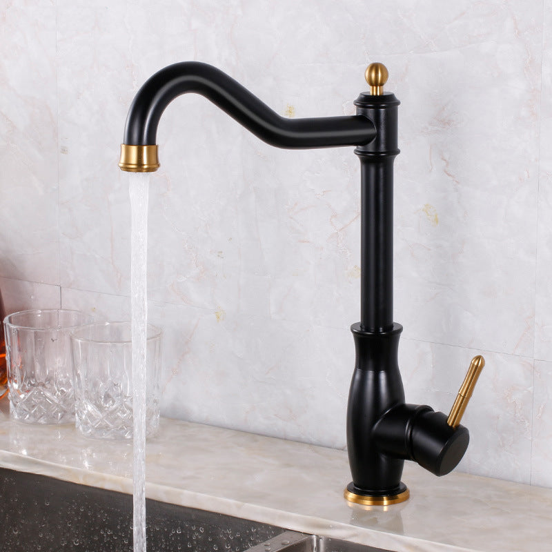 Traditional Built-in Inlet Standard Kitchen Faucet Lead-free Faucet