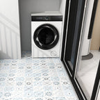 Modern PVC floor tiles with diamond pattern, self-adhesive vinyl floor planks