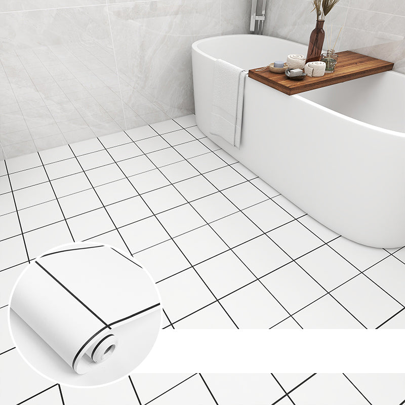 Modern PVC floor tiles with diamond pattern, self-adhesive vinyl floor planks