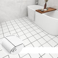 Modern PVC floor tiles with diamond pattern, self-adhesive vinyl floor planks