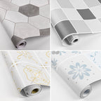 Modern PVC floor tiles with diamond pattern, self-adhesive vinyl floor planks