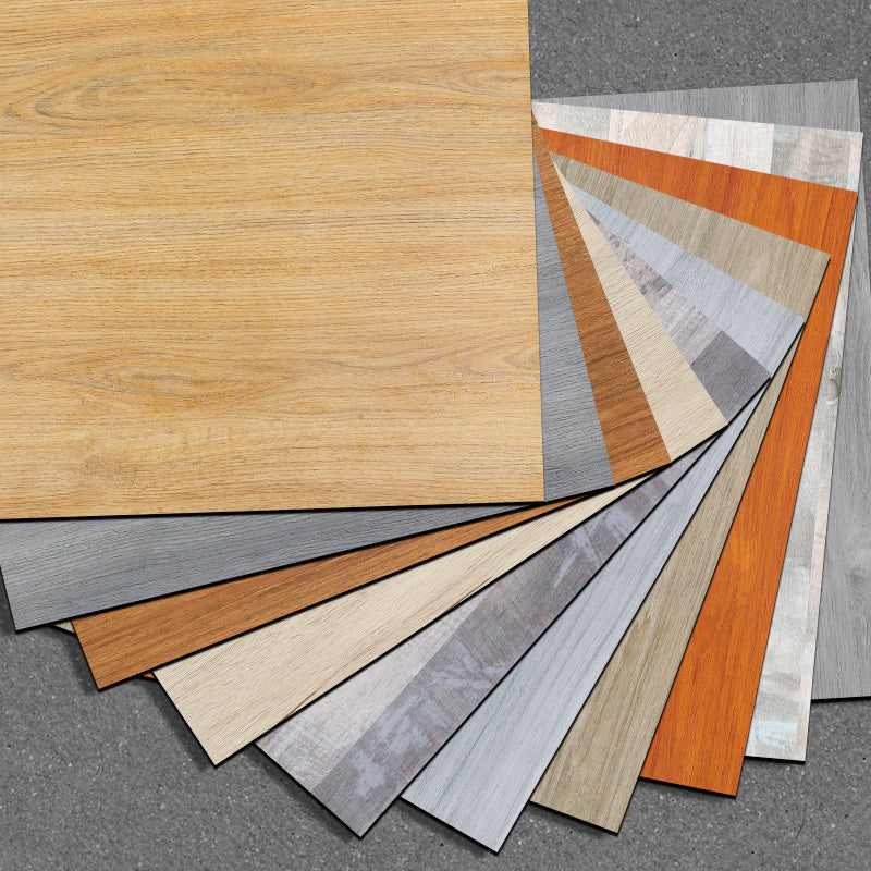 Modern PVC flooring Peel and Stick wood look embossed vinyl floor tiles