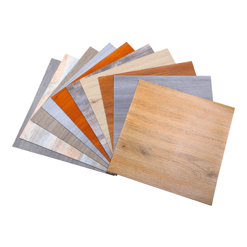 Modern PVC flooring Peel and Stick wood look embossed vinyl floor tiles