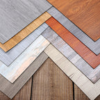 Modern PVC flooring Peel and Stick wood look embossed vinyl floor tiles