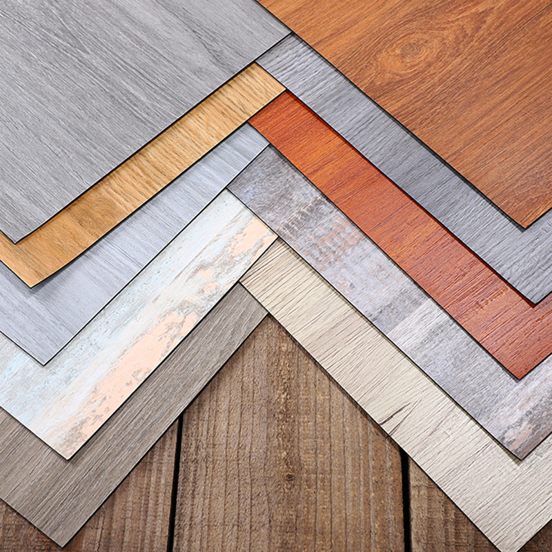 Modern PVC flooring Peel and Stick wood look embossed vinyl floor tiles