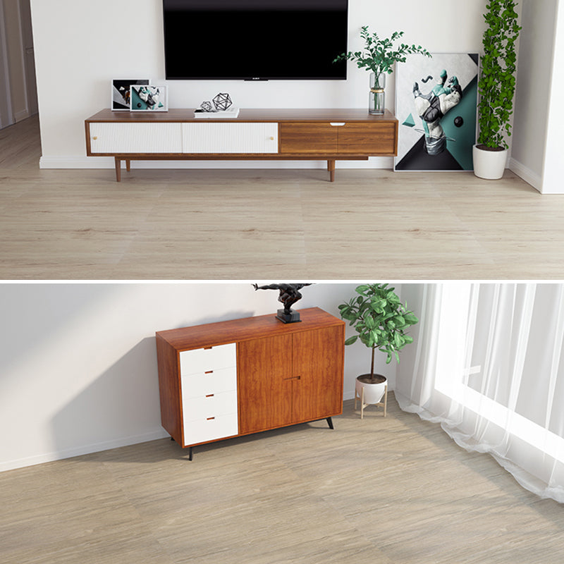 Modern PVC flooring Peel and Stick wood look embossed vinyl floor tiles