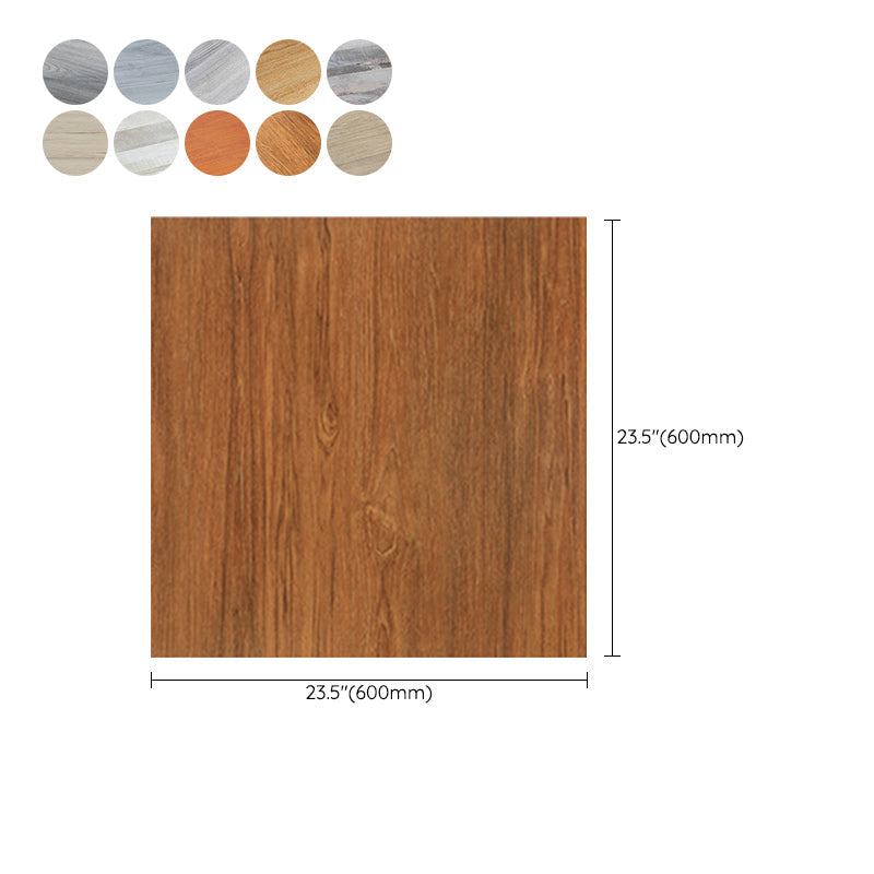 Modern PVC flooring Peel and Stick wood look embossed vinyl floor tiles