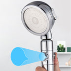 Metal Universal Pressure Shower Head Adjustable Water Flow Handheld Shower Head