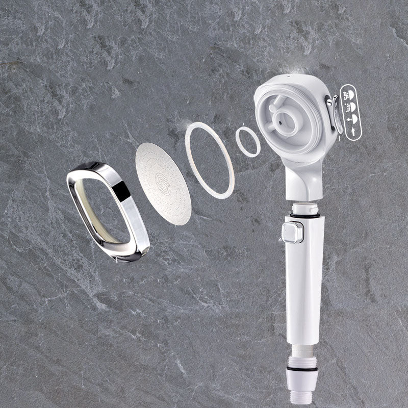 4-Stage Pressure Shower Head One-Button Water Stop Handheld Shower Head