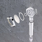4-Stage Pressure Shower Head One-Button Water Stop Handheld Shower Head