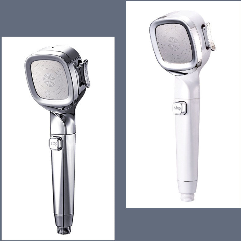 4-Stage Pressure Shower Head One-Button Water Stop Handheld Shower Head