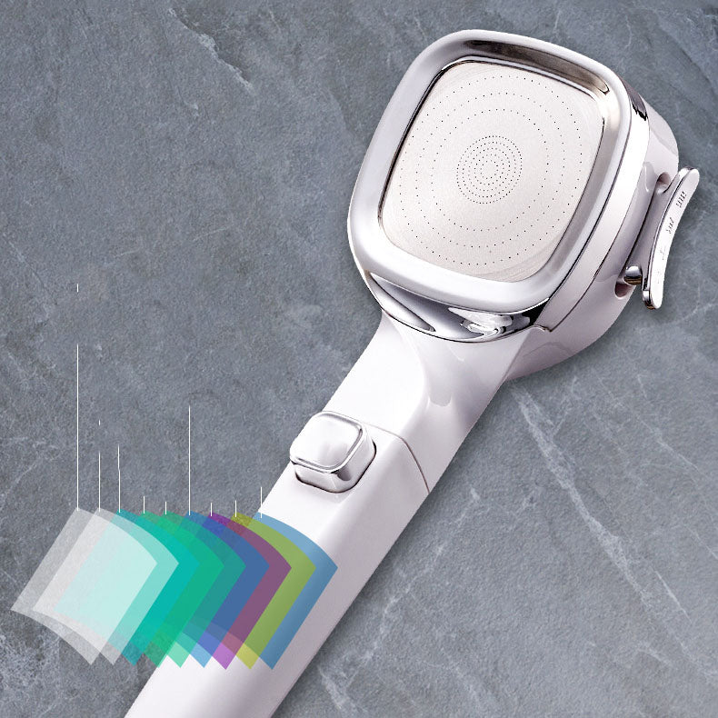 4-Stage Pressure Shower Head One-Button Water Stop Handheld Shower Head