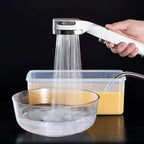 4-Stage Pressure Shower Head One-Button Water Stop Handheld Shower Head