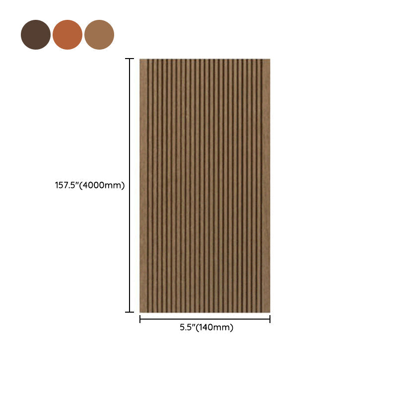 Outdoor Wood Decking Waterproof Striped Pattern Floorboard