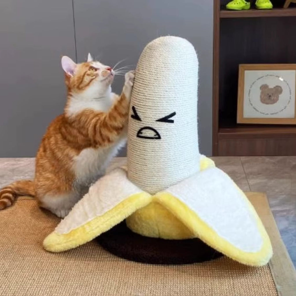 Scratch Ready Banana Pet Play Tower