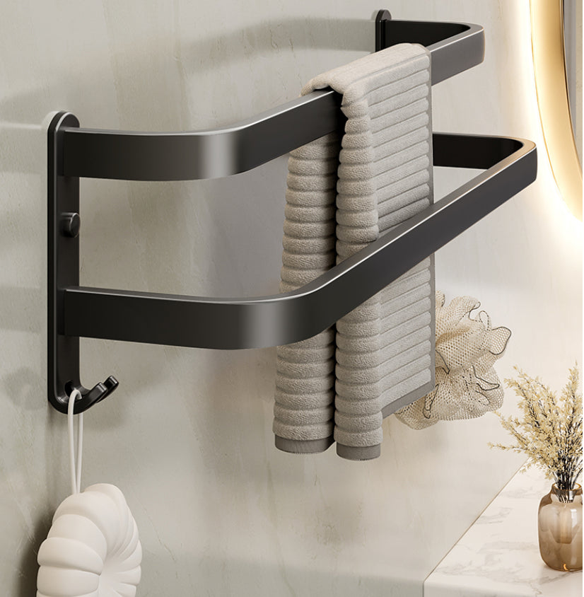 Modern Bathroom Accessories Set Black Bath Shelf Bath Accessories Set