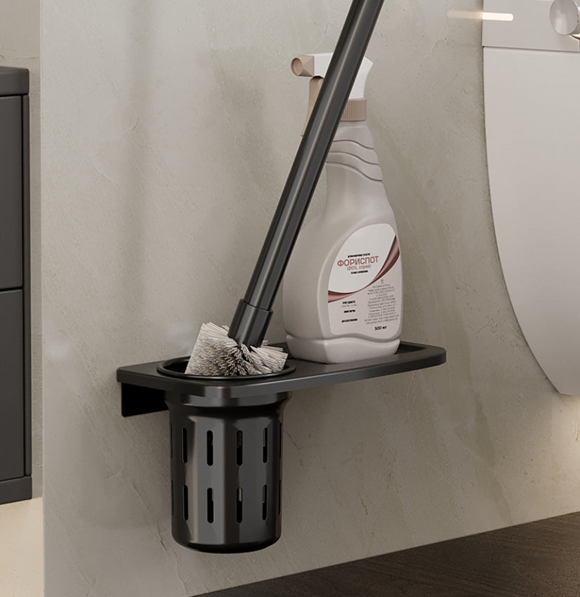 Modern Bathroom Accessories Set Black Bath Shelf Bath Accessories Set