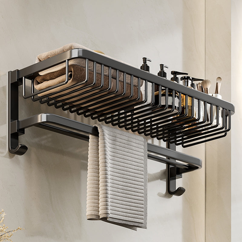 Modern Bathroom Accessories Set Black Bath Shelf Bath Accessories Set