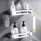 Modern Stainless Steel Bathroom Shelf Paper Holder Bathroom Accessory Set