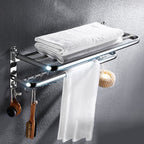 Modern Stainless Steel Bathroom Shelf Paper Holder Bathroom Accessory Set