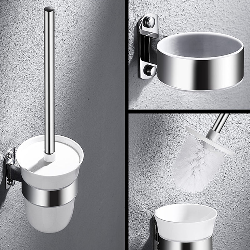 Modern Stainless Steel Bathroom Shelf Paper Holder Bathroom Accessory Set