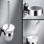 Modern Stainless Steel Bathroom Shelf Paper Holder Bathroom Accessory Set