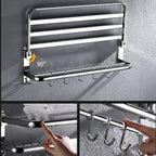 Modern Stainless Steel Bathroom Shelf Paper Holder Bathroom Accessory Set