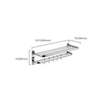 Modern Stainless Steel Bathroom Shelf Paper Holder Bathroom Accessory Set