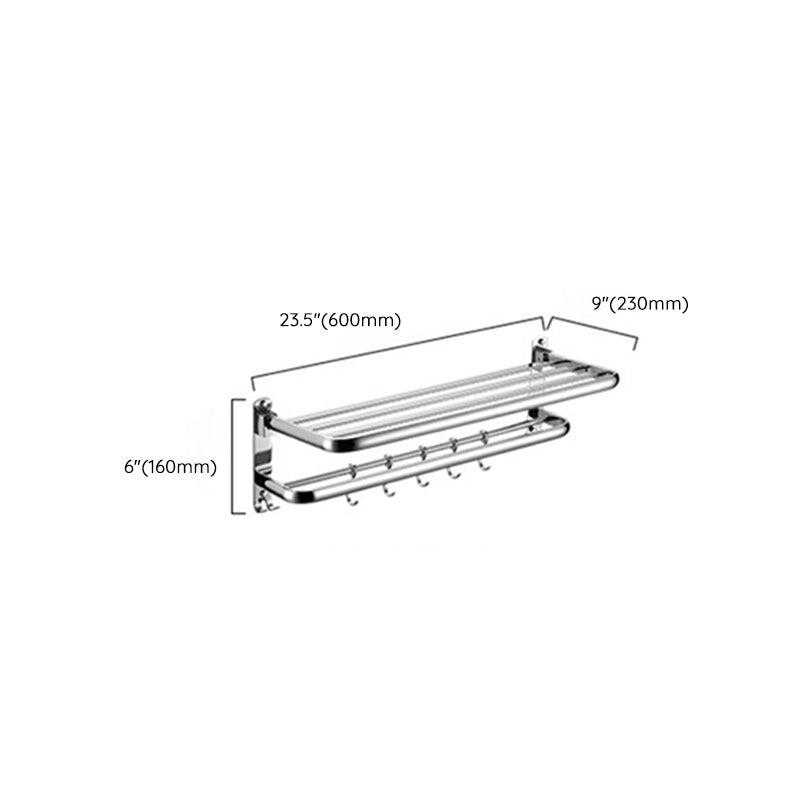 Modern Stainless Steel Bathroom Shelf Paper Holder Bathroom Accessory Set