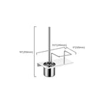 Modern Stainless Steel Bathroom Shelf Paper Holder Bathroom Accessory Set