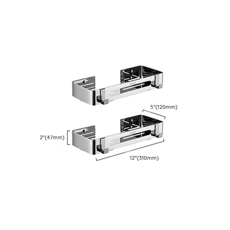 Modern Stainless Steel Bathroom Shelf Paper Holder Bathroom Accessory Set