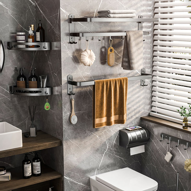 Modern gray bathroom accessory set bathroom shelf bath hardware set
