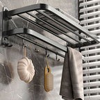Modern gray bathroom accessory set bathroom shelf bath hardware set