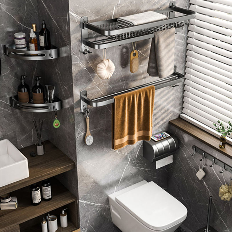 Modern gray bathroom accessory set bathroom shelf bath hardware set