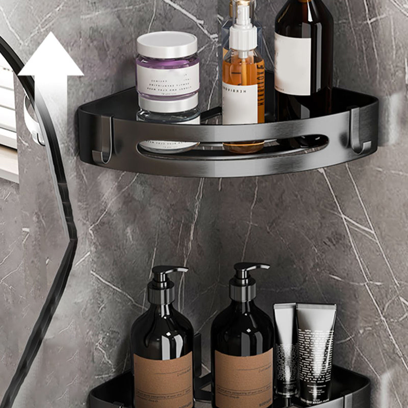 Modern gray bathroom accessory set bathroom shelf bath hardware set