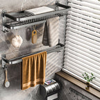 Modern gray bathroom accessory set bathroom shelf bath hardware set