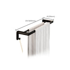 Modern Bathroom Set with Bath Shelf/Towel Holder & Paper Holder Black Bathroom Hardware